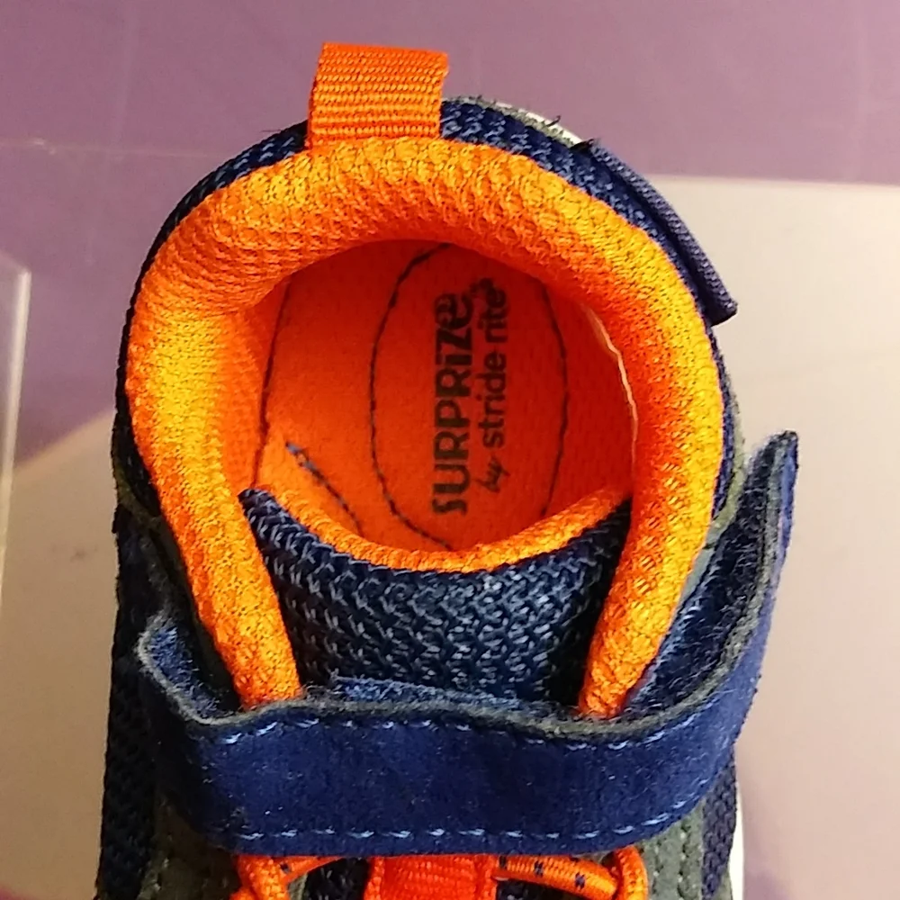 Amputee Baby Boys' Surprize by Stride Rite® Ari LEFT Sneaker - Navy Size 3T